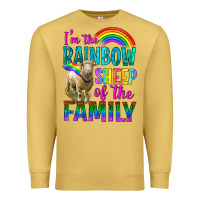 Antique Gold I'm The Rainbow Sheep Of The Family Premium Sweatshirt - BundleAndBundleShop
