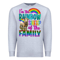 Heather Grey I'm The Rainbow Sheep Of The Family Premium Sweatshirt - BundleAndBundleShop