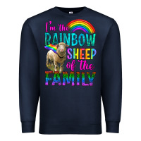 Navy I'm The Rainbow Sheep Of The Family Premium Sweatshirt - BundleAndBundleShop