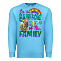 Ocean Blue I'm The Rainbow Sheep Of The Family Premium Sweatshirt - BundleAndBundleShop