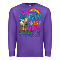 Purple I'm The Rainbow Sheep Of The Family Premium Sweatshirt - BundleAndBundleShop