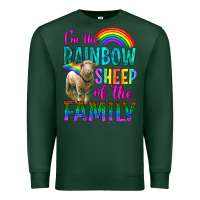 Sports Green I'm The Rainbow Sheep Of The Family Premium Sweatshirt - BundleAndBundleShop