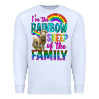 White I'm The Rainbow Sheep Of The Family Premium Sweatshirt - BundleAndBundleShop