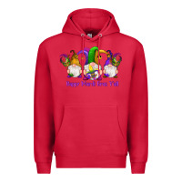Cardinal happy mardi gras y'all gnomes Premium Hoodie - RanaPortraitStore