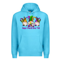 Ocean Blue happy mardi gras y'all gnomes Premium Hoodie - RanaPortraitStore