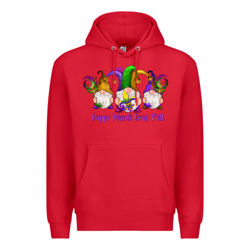 Happy Mardi Gras Y'all Gnomes Premium Hoodie by RanaPortraitStore | Teevron