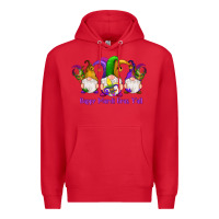 Red happy mardi gras y'all gnomes Premium Hoodie - RanaPortraitStore