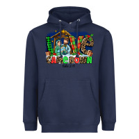 Navy Love Came  Down Luke 2 11 Heavyweight Hoodie - MaliasSmallBusiness