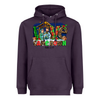 Plum Love Came  Down Luke 2 11 Heavyweight Hoodie - MaliasSmallBusiness