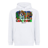 White Love Came  Down Luke 2 11 Heavyweight Hoodie - MaliasSmallBusiness