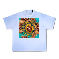 Grape Ice football leopard turquoise sunflower seamless pattern Urban Heavy Tee - JahusDesignShop