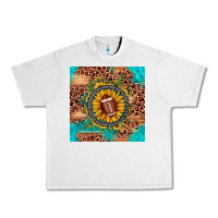 Lunar Rock football leopard turquoise sunflower seamless pattern Urban Heavy Tee - JahusDesignShop