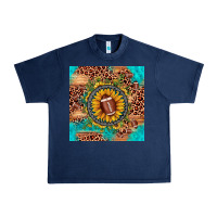 Navy football leopard turquoise sunflower seamless pattern Urban Heavy Tee - JahusDesignShop