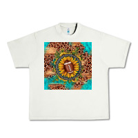 Pistachio football leopard turquoise sunflower seamless pattern Urban Heavy Tee - JahusDesignShop