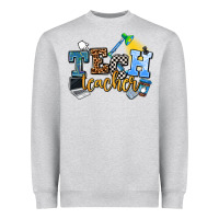 Heather Grey tech teacher Heavyweight Sweatshirt - AdoDesignShop