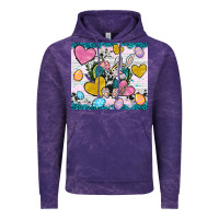 Cloud Purple Easter hearts Cowhide tumbler Easter Day Vintage Hoodie - Neo Western