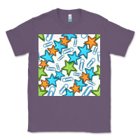 Lavender stars school seamless pattern Classic Tee - BundleAndBundleShop