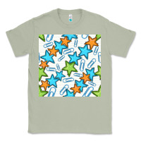 Matcha stars school seamless pattern Classic Tee - BundleAndBundleShop