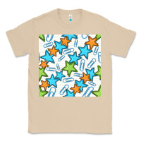 Mushroom stars school seamless pattern Classic Tee - BundleAndBundleShop