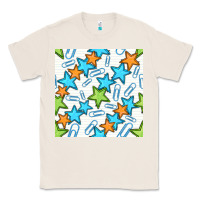 Natural stars school seamless pattern Classic Tee - BundleAndBundleShop