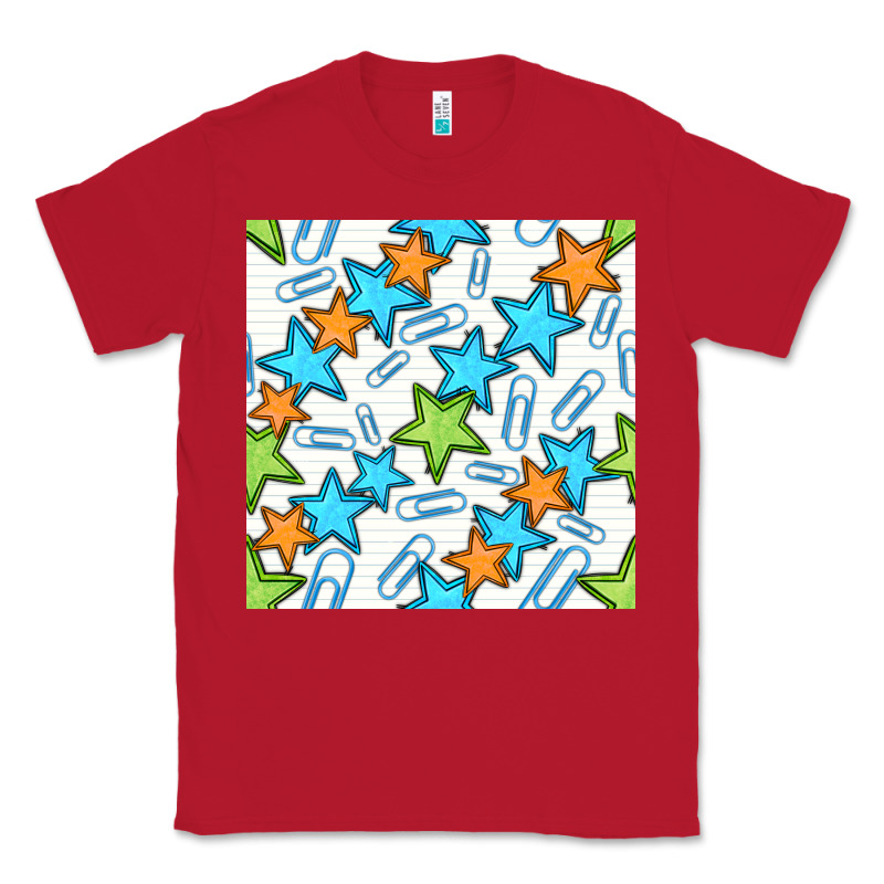 Stars School Seamless Pattern Classic Tee by BundleAndBundleShop | Teevron