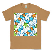Toasted Coconut stars school seamless pattern Classic Tee - BundleAndBundleShop
