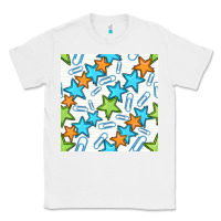 White stars school seamless pattern Classic Tee - BundleAndBundleShop