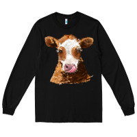 Black guernsey cow Long Sleeve Tee - AdoDesignShop