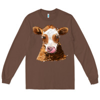 Chestnut guernsey cow Long Sleeve Tee - AdoDesignShop