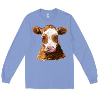 Colony Blue guernsey cow Long Sleeve Tee - AdoDesignShop