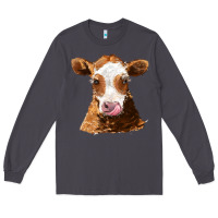 Smoke guernsey cow Long Sleeve Tee - AdoDesignShop
