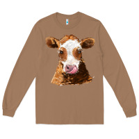 Toasted Coconut guernsey cow Long Sleeve Tee - AdoDesignShop
