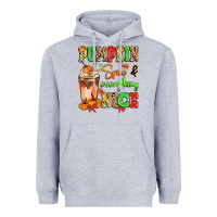 Heather Grey Pumpkin Spice And Everything Nice Heavyweight Hoodie - MaliasSmallBusiness