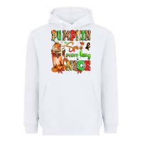 White Pumpkin Spice And Everything Nice Heavyweight Hoodie - MaliasSmallBusiness