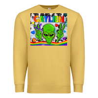 Antique Gold LGBTQ Gaylien Tumbler Premium Sweatshirt - BundleAndBundleShop