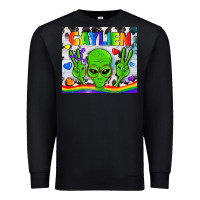 Black LGBTQ Gaylien Tumbler Premium Sweatshirt - BundleAndBundleShop