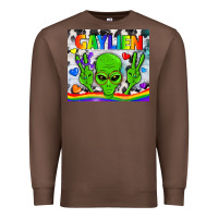 Chestnut LGBTQ Gaylien Tumbler Premium Sweatshirt - BundleAndBundleShop