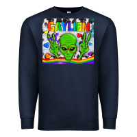 Navy LGBTQ Gaylien Tumbler Premium Sweatshirt - BundleAndBundleShop
