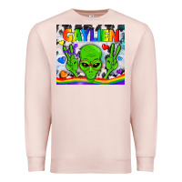 Pale Pink LGBTQ Gaylien Tumbler Premium Sweatshirt - BundleAndBundleShop
