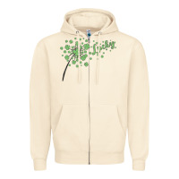 Sandshell four leaf clover Zipper Hoodie - MaliasSmallBusiness