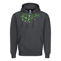 Smoke four leaf clover Zipper Hoodie - MaliasSmallBusiness