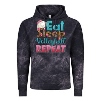 Cloud Black eat sleep volleyball repeat Vintage Hoodie - HRA Design Shop