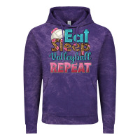 Cloud Purple eat sleep volleyball repeat Vintage Hoodie - HRA Design Shop