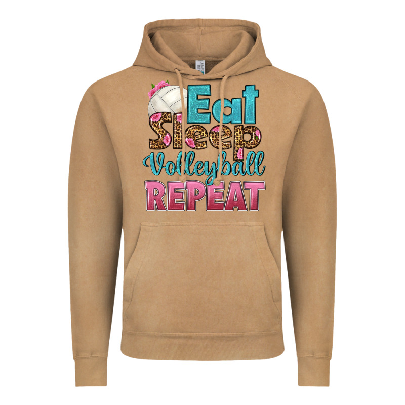 Eat Sleep Volleyball Repeat Vintage Hoodie by HRA Design Shop | Teevron
