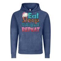 Vintage Denim eat sleep volleyball repeat Vintage Hoodie - HRA Design Shop