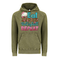 Vintage Olive eat sleep volleyball repeat Vintage Hoodie - HRA Design Shop