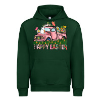 Forest Green Happy Easter Day truck Urban Hoodie - HowdyJamesFarm