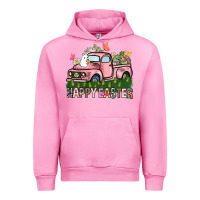 Fuchsia Pink Happy Easter Day truck Urban Hoodie - HowdyJamesFarm