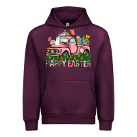 Mauve Wine Happy Easter Day truck Urban Hoodie - HowdyJamesFarm