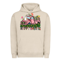 Pigment French Oak Happy Easter Day truck Urban Hoodie - HowdyJamesFarm